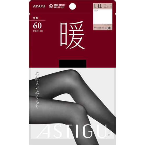 厚木 ASTIGU 暖 發熱絲襪 黑色 L-LL 60D  |獨家商品|化妝品|貼身衣物