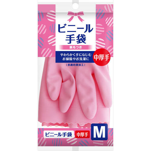 matsukiyo 家務專用手套 普通型 (粉紅) M  |獨家商品|日用品|廚房用品