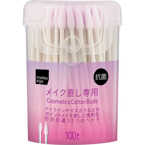 matsukiyo 抗菌補妝專用棉花棒 100 支  |獨家商品|日用品|衛生用品